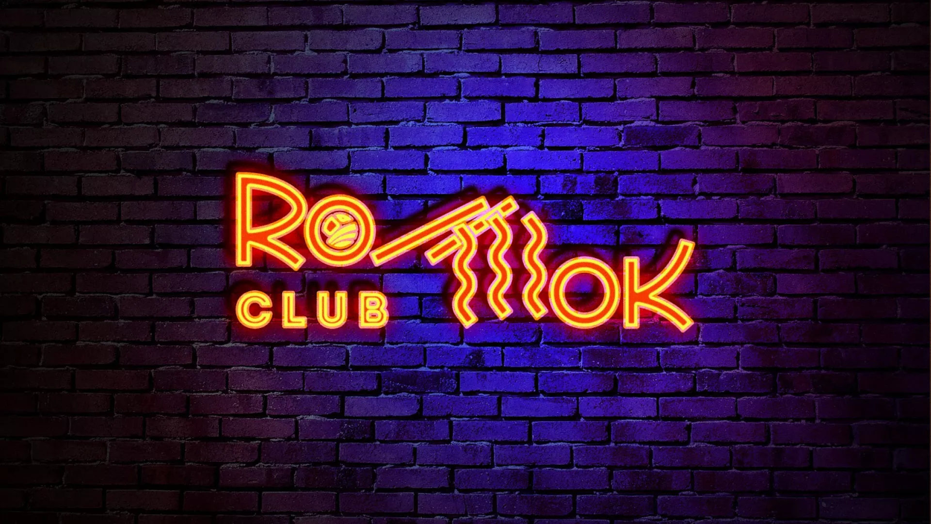Разработка интерьерной вывески суши-бара «Roll Wok Club» в Гатчине